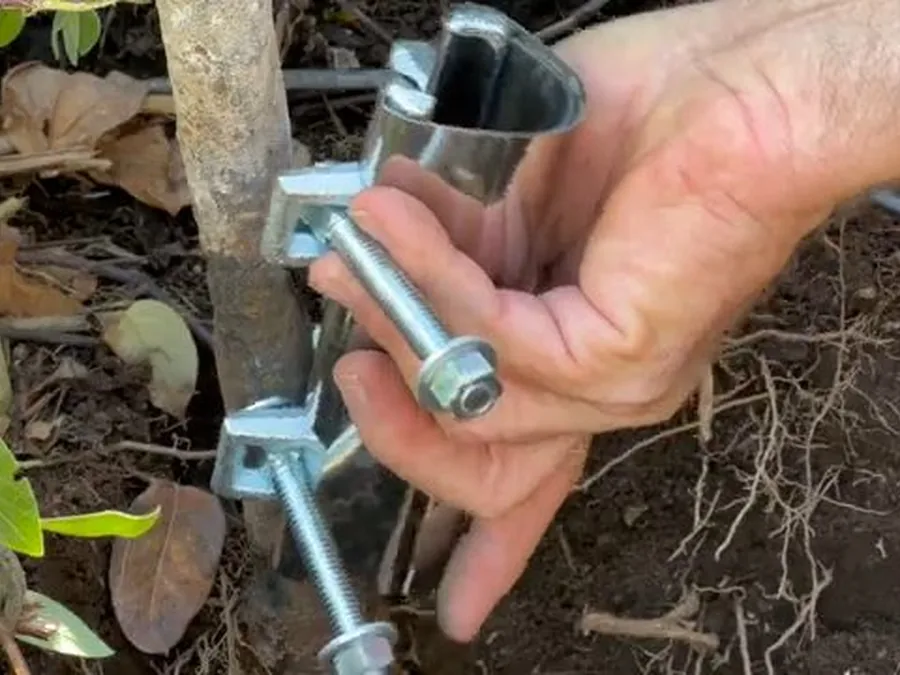 Outdoor hose bib or irrigation pipe fitting showing copper detail for outdoor faucet repair in Buckeye, AZ