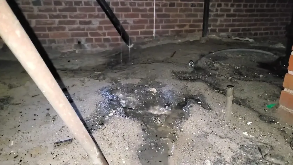 Leak detection equipment checking hidden piping used during leak detection work near Buckeye, AZ