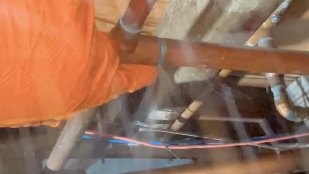 Leak detection equipment checking hidden piping for pool leak in Buckeye, AZ