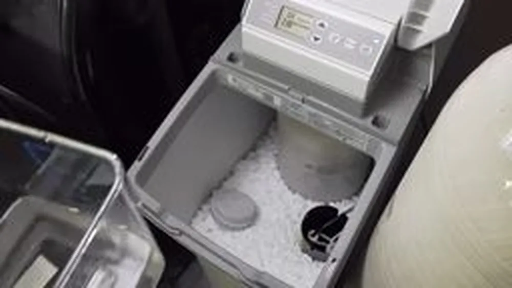 Water softener tank and brine system showing desert detail for water softener in Buckeye, AZ