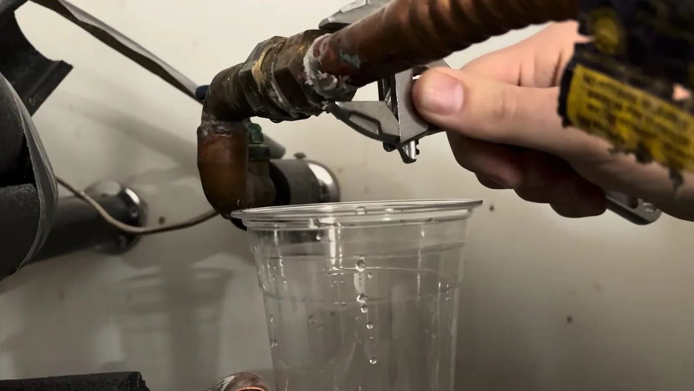 Water heater tank, piping, and service components for residential community in Coldwater Springs