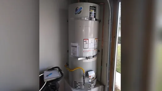 Water heater tank, piping, and service components for residential community in Tolleson, AZ