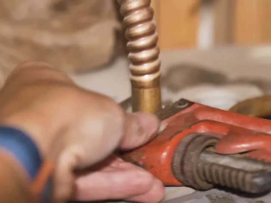 Water heater tank, piping, and service components for water heater in Tonopah, AZ